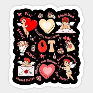 Valentines Day Heart Occupational Therapist OT Therapy Sticker